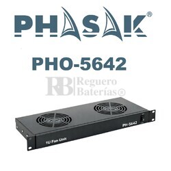 M�dulo 2 Ventiladores 120 mm Rack | Phasak PHO-5642